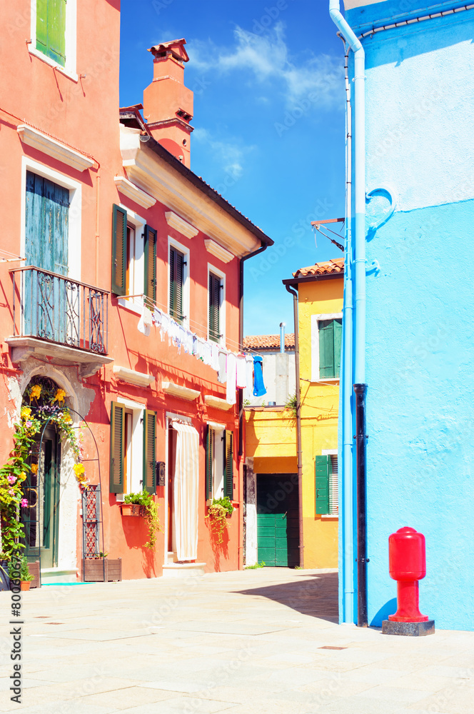 Fototapeta premium Colorful houses Burano Italy