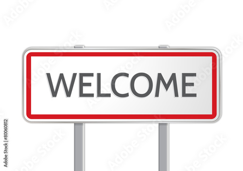 Panneau welcome