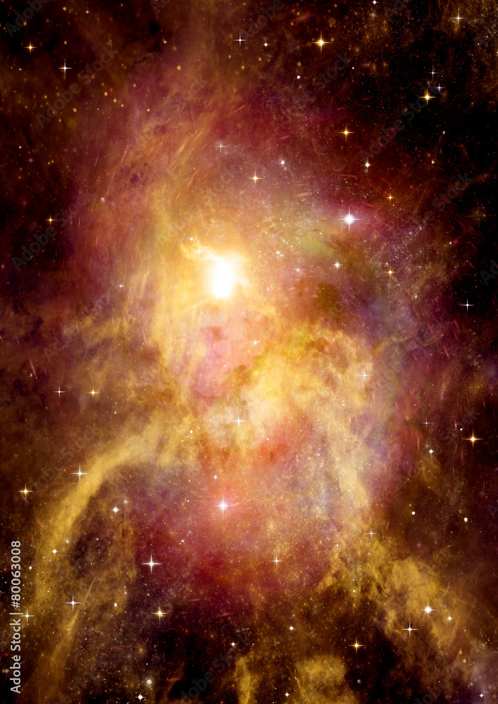 Naklejka premium galaxy in a free space