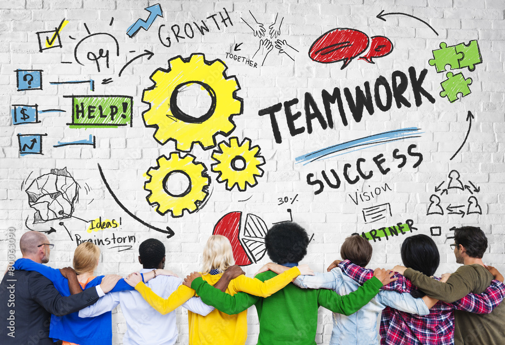 Teamwork Team Together Collaboration Diversity People Concept Teamwork Team Together Collaboration Diversity People Concept