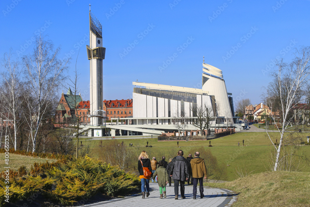 Fototapeta premium Sanktuarium Bożego Miłosierdzia w Krakowie.