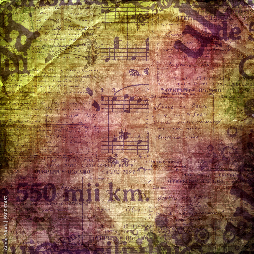 Obraz premium Abstract beautiful background in the style of mixed media with f