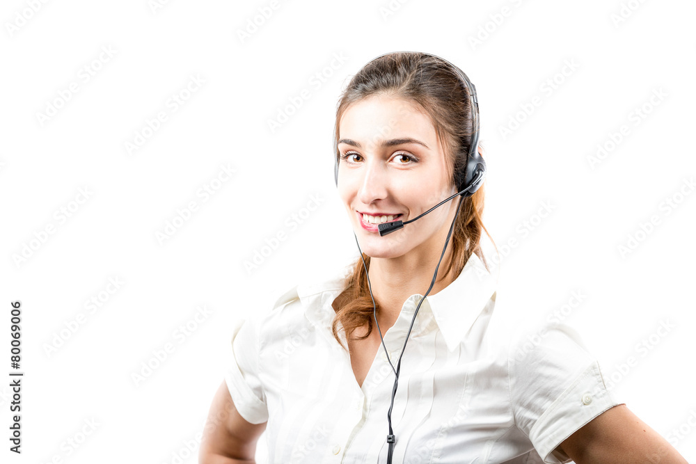 Support phone operator in headset Support phone operator in headset