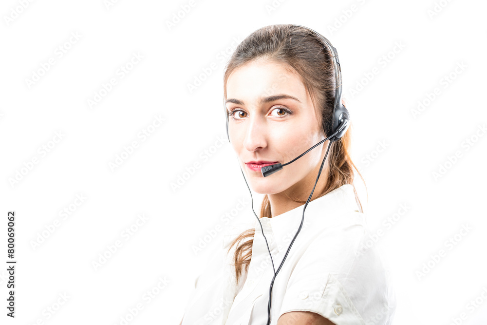 Support phone operator in headset Support phone operator in headset
