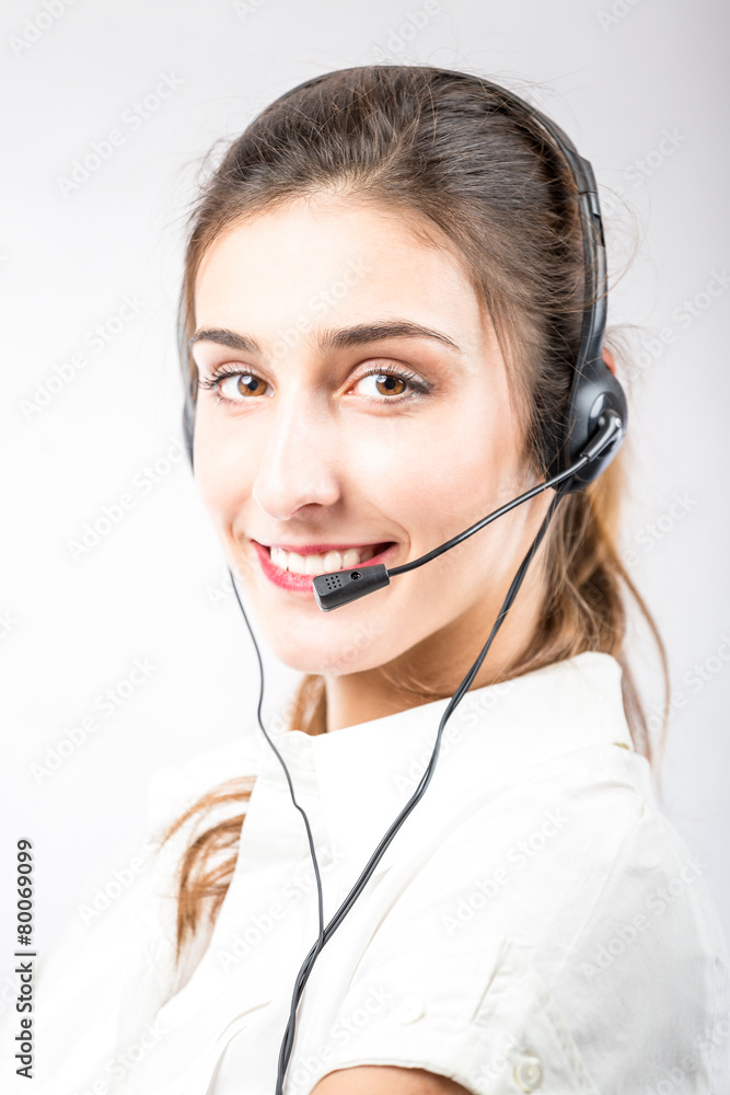 Support phone operator in headset Support phone operator in headset