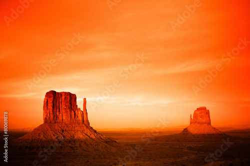 Monument Valley at Sunset in Utah