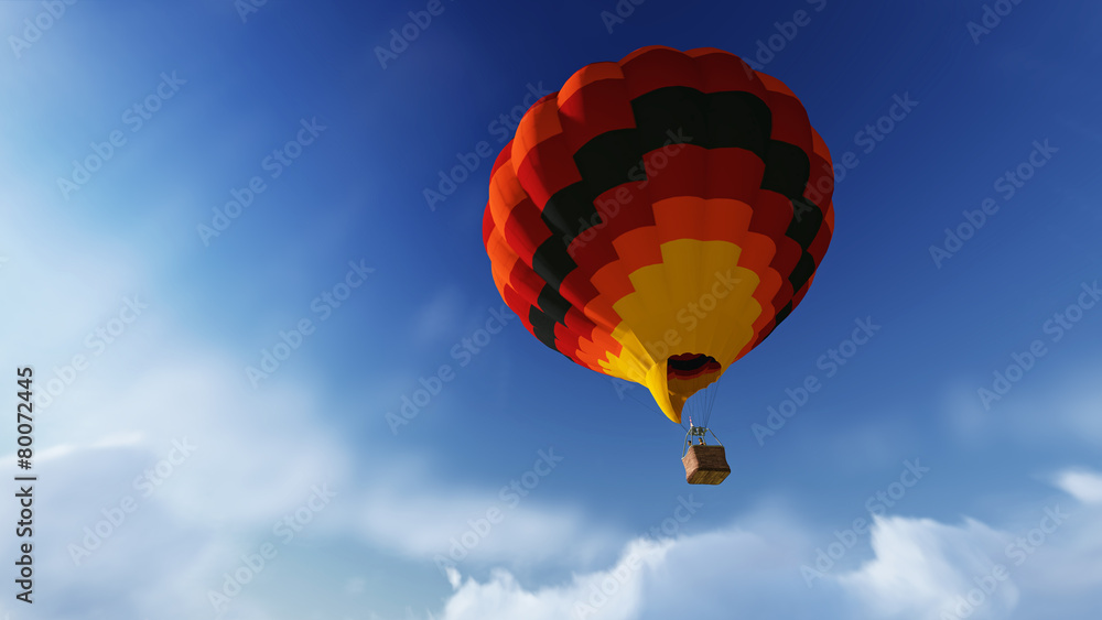 Naklejka premium balloon flight