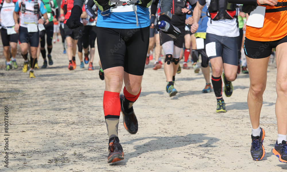 runners run during the competitive race runners run during the competitive race