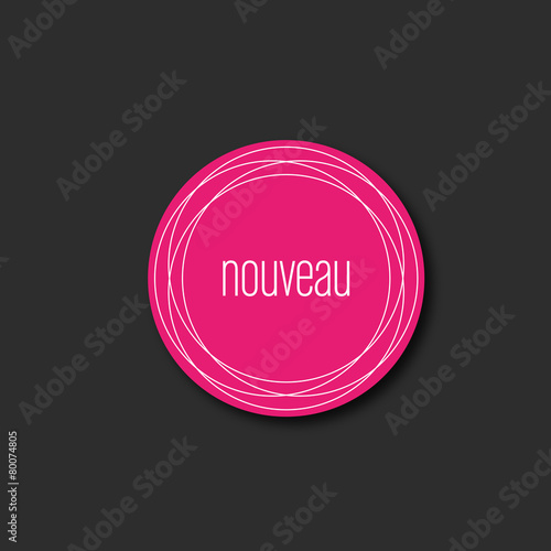 étiquette nouveau