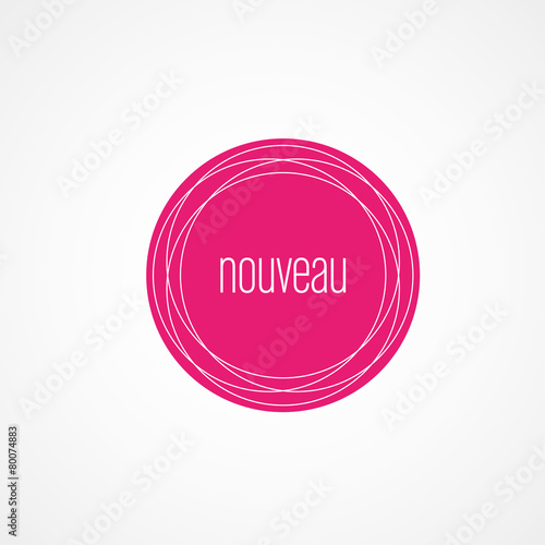 étiquette nouveau