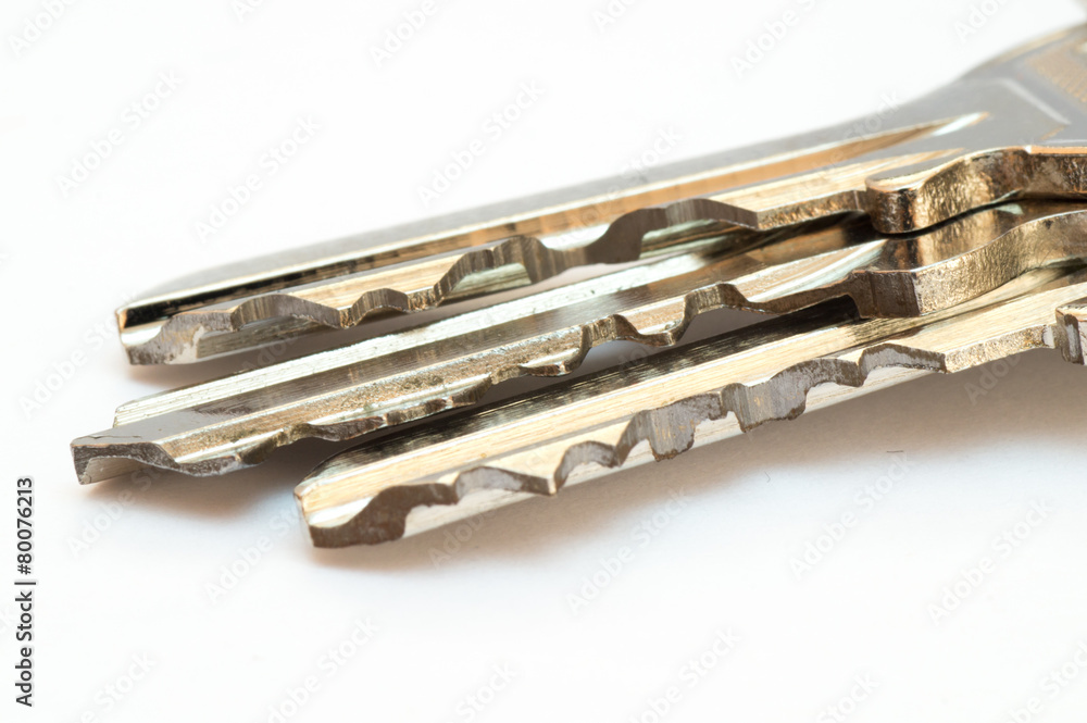 Metal keys on each other Metal keys on each other