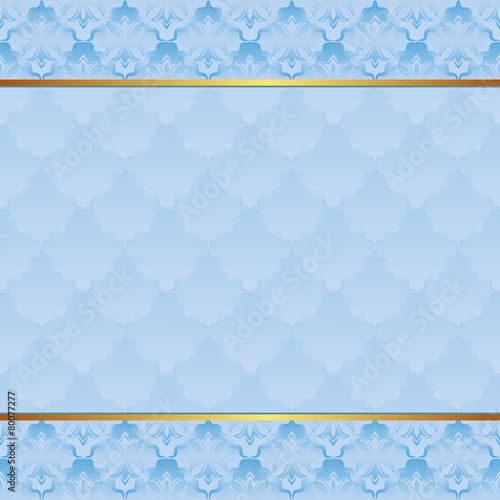 blue background with vintage pattern