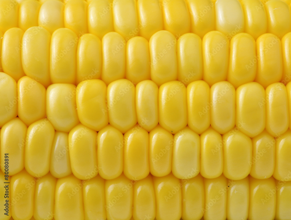 Closeup yellow sweet corn background Closeup yellow sweet corn background