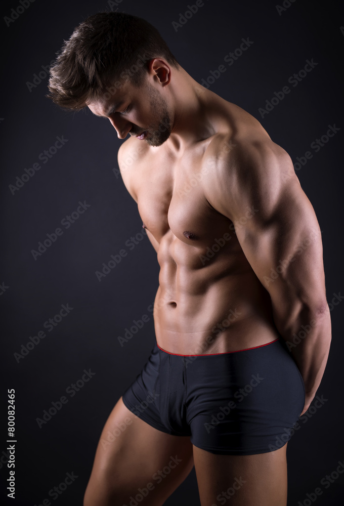 Fototapeta premium handsome young bodybuilder