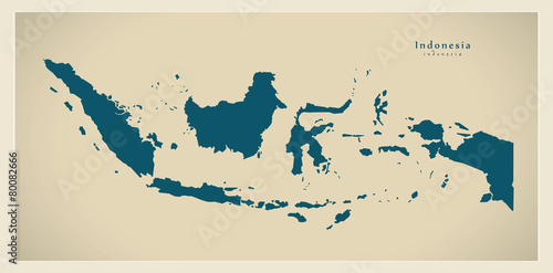 Modern Map - Indonesia ID