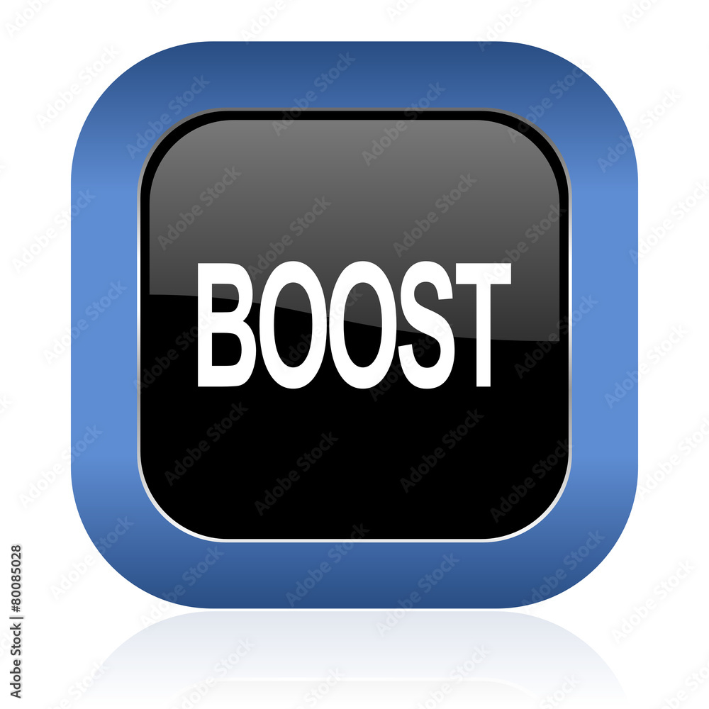 boost square glossy icon boost square glossy icon
