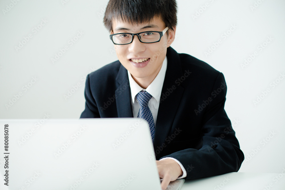 Businessman analyzing investment charts. Accounting Businessman analyzing investment charts. Accounting