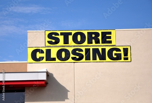 Canvas-taulu Store closing banner sign