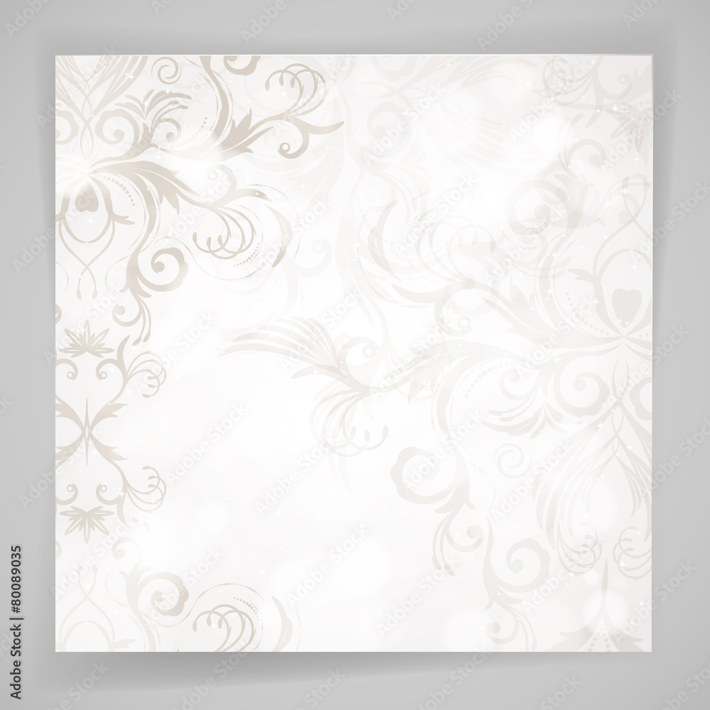 Fototapeta premium Abstract floral background with oriental flowers.