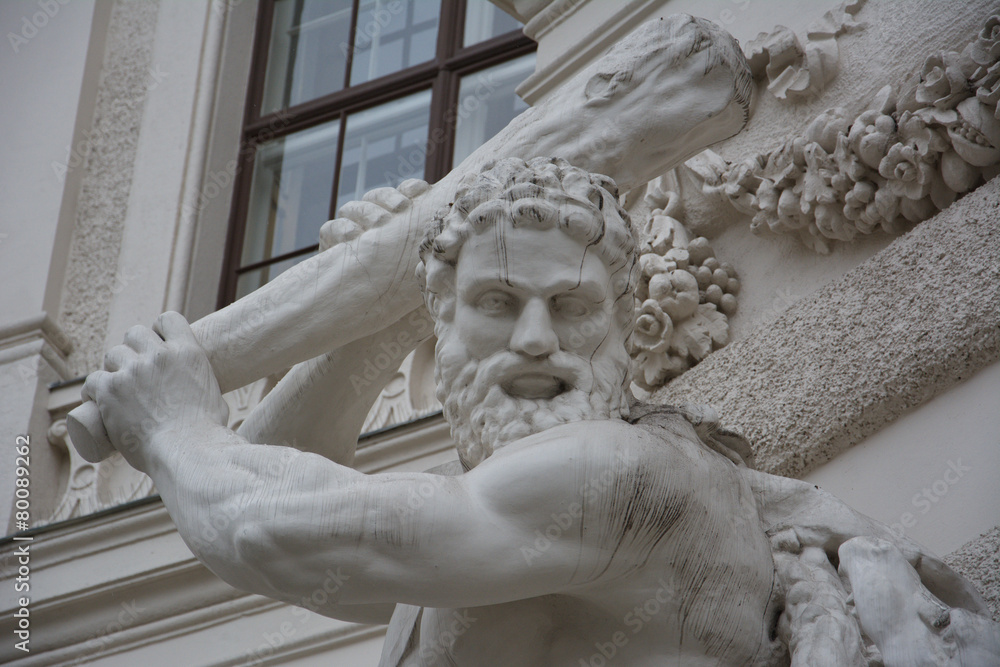 Fototapeta premium Hercules fighting the Hydra, Hofburg Palace, Wien, Austria