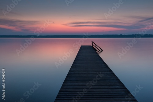 Fototapeta Naklejka Na Ścianę i Meble -  Sonnenuntergang am See