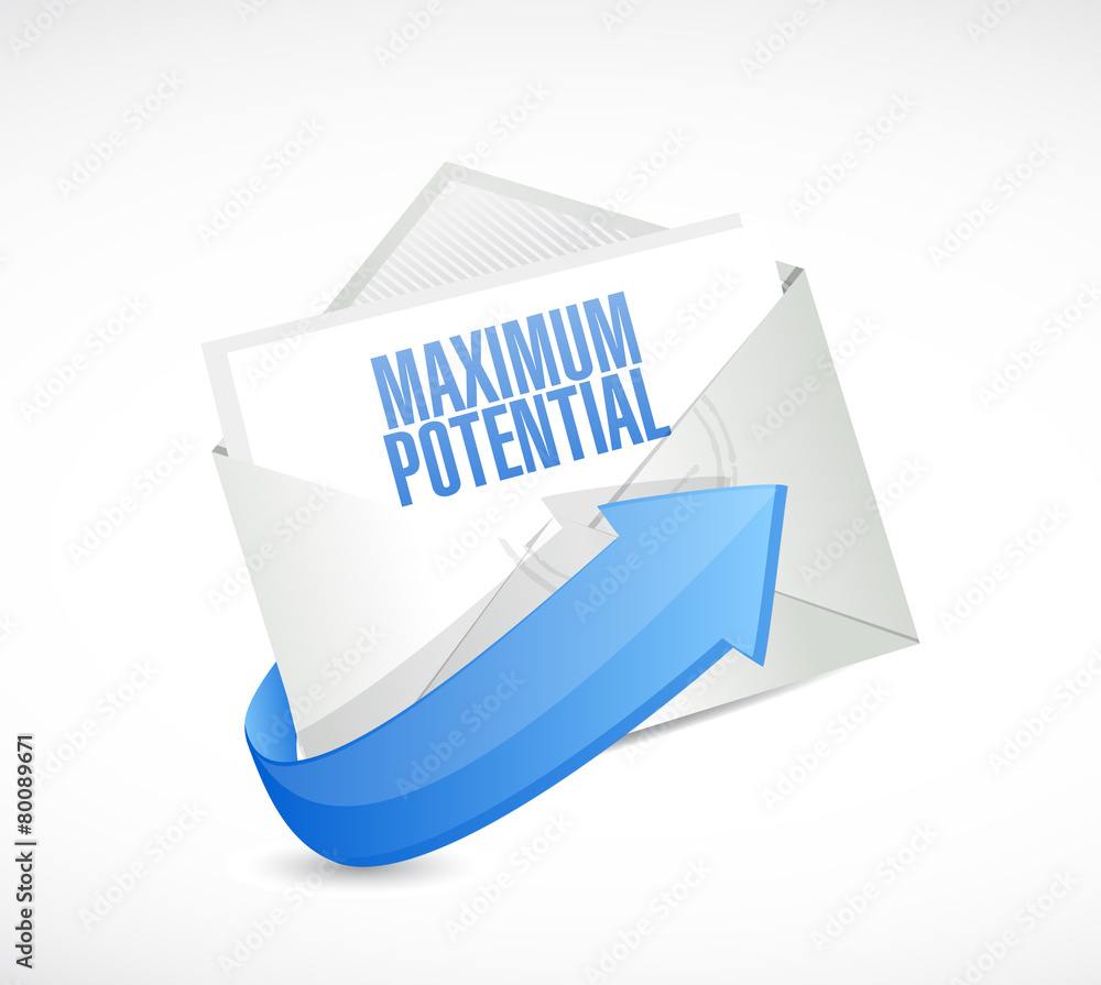 maximum potential mail sign concept maximum potential mail sign concept
