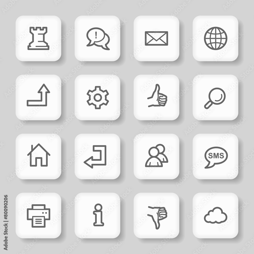 Web & internet icons set Web & internet icons set