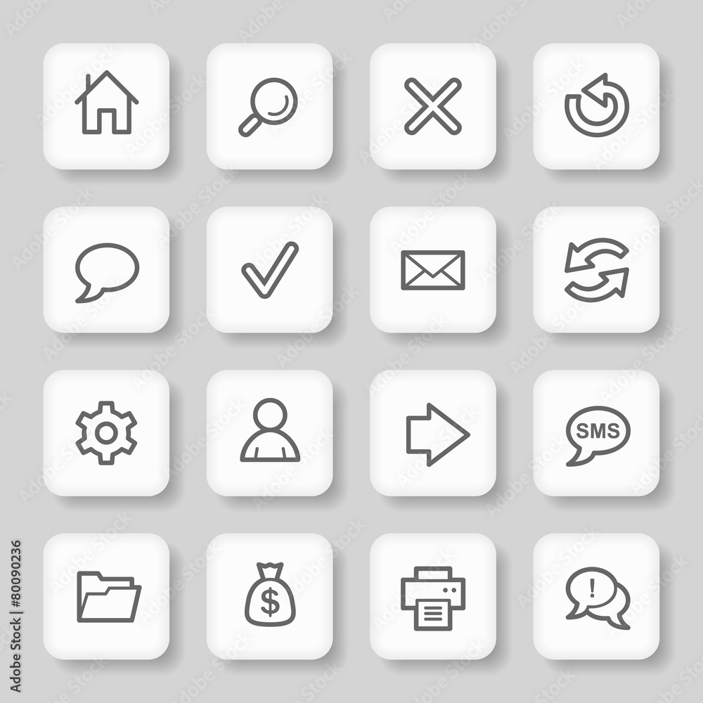 Web & internet icons set Web & internet icons set