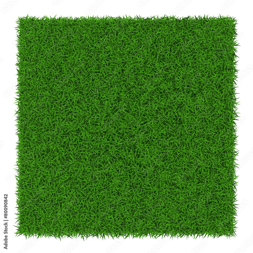 Naklejka premium Square green grass banners, vector illustration.