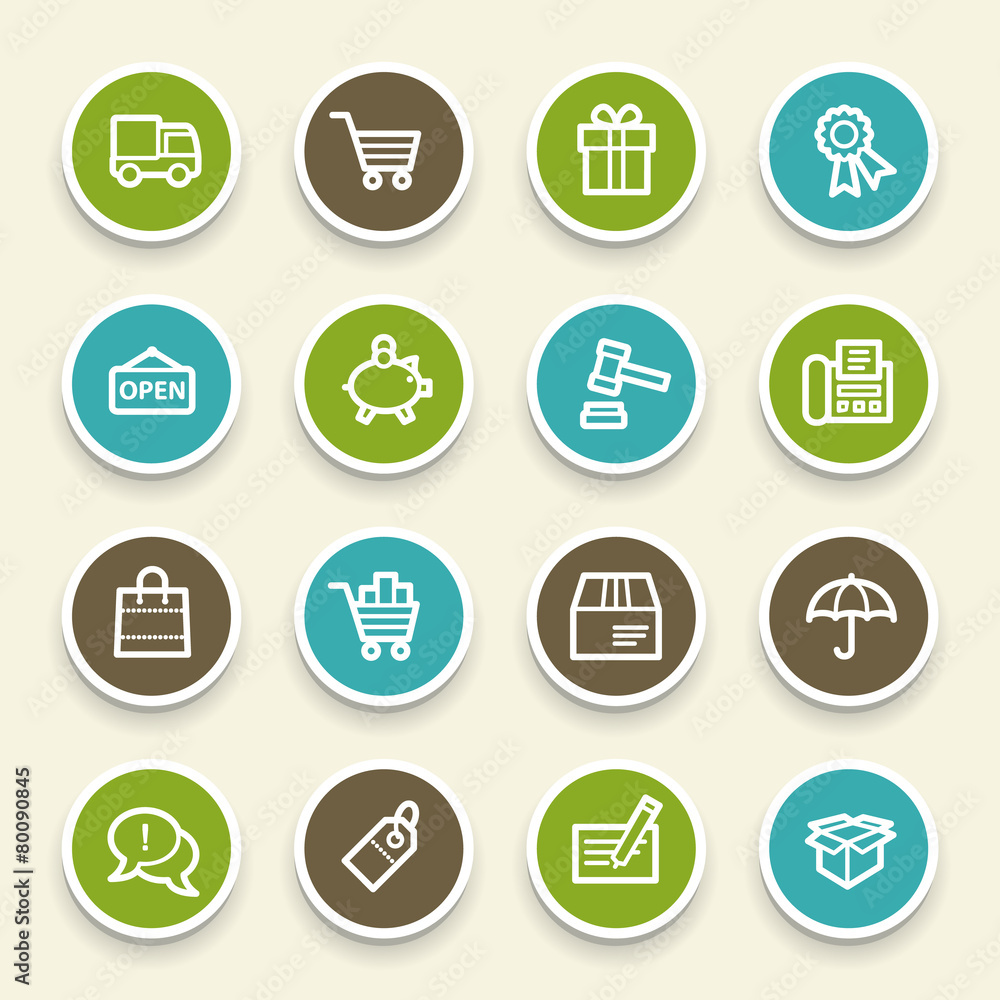 Shopping web icons Shopping web icons