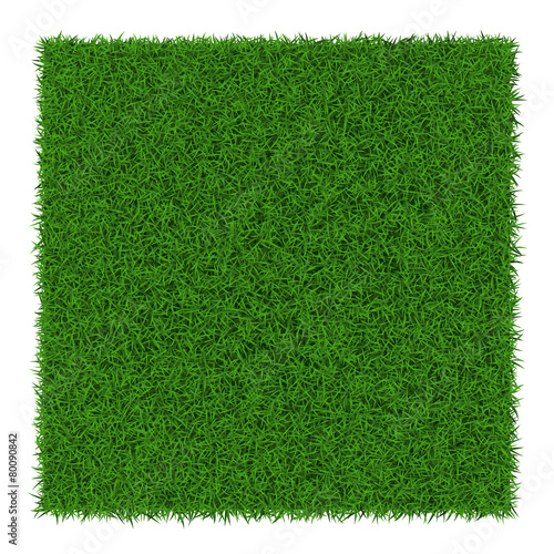 Square green grass banners, vector illustration.