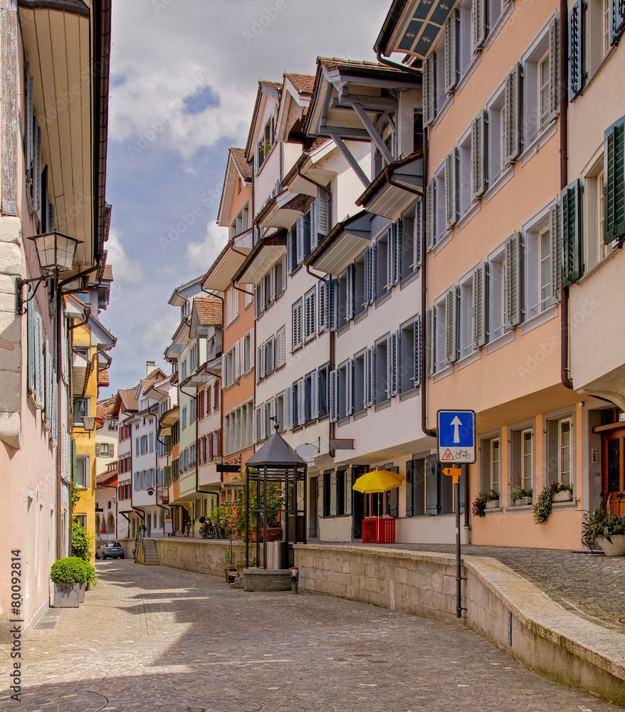 Fototapeta premium Stare miasto Zug - obraz HDR