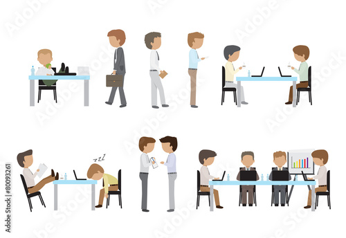 Business People, Different Situation, Coworking Space
