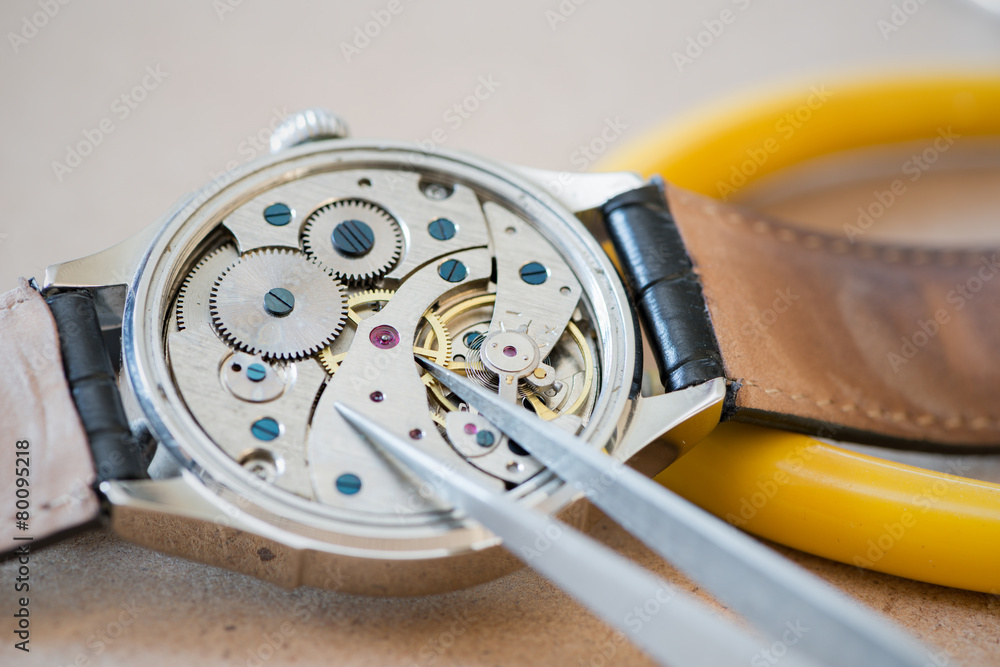 Fototapeta premium Repair of watches