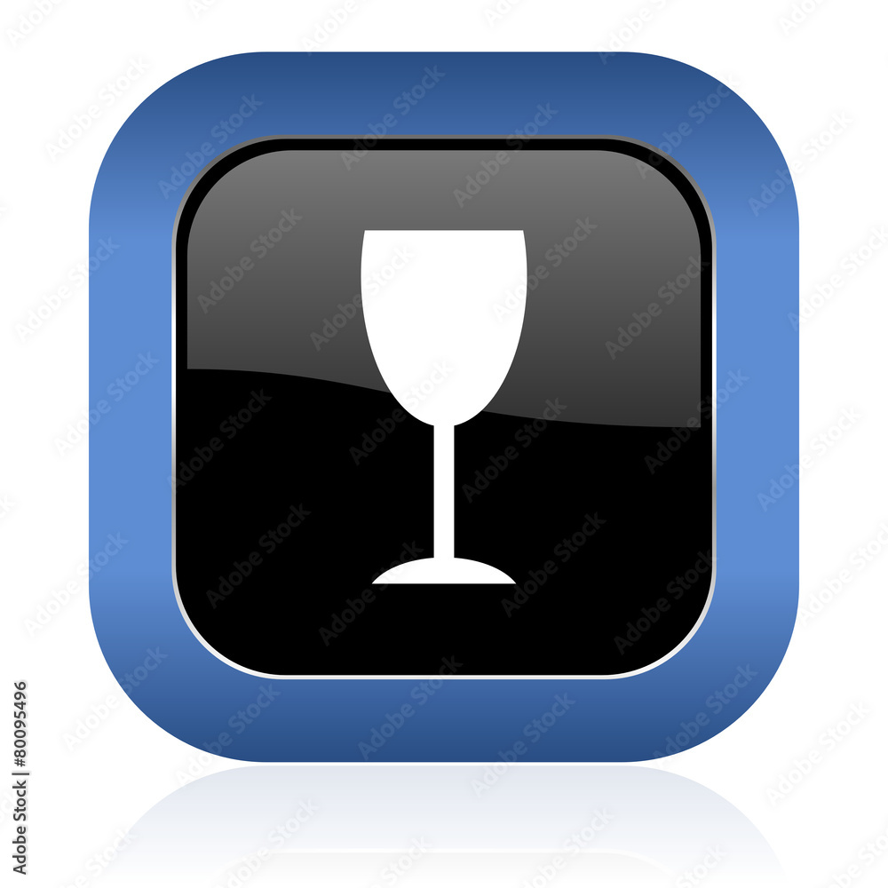 alcohol square glossy icon glass sign alcohol square glossy icon glass sign