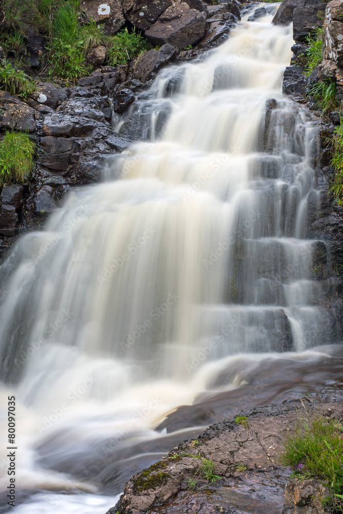 Waterfall on the Isle of Skye in Scotland