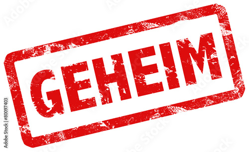 Stempel Grunge Top secret rot geheim Vektor