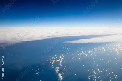 Sky veiw from airplane