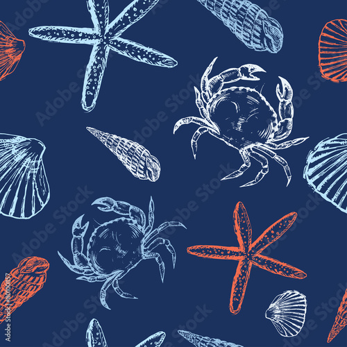 Ocean seamless pattern