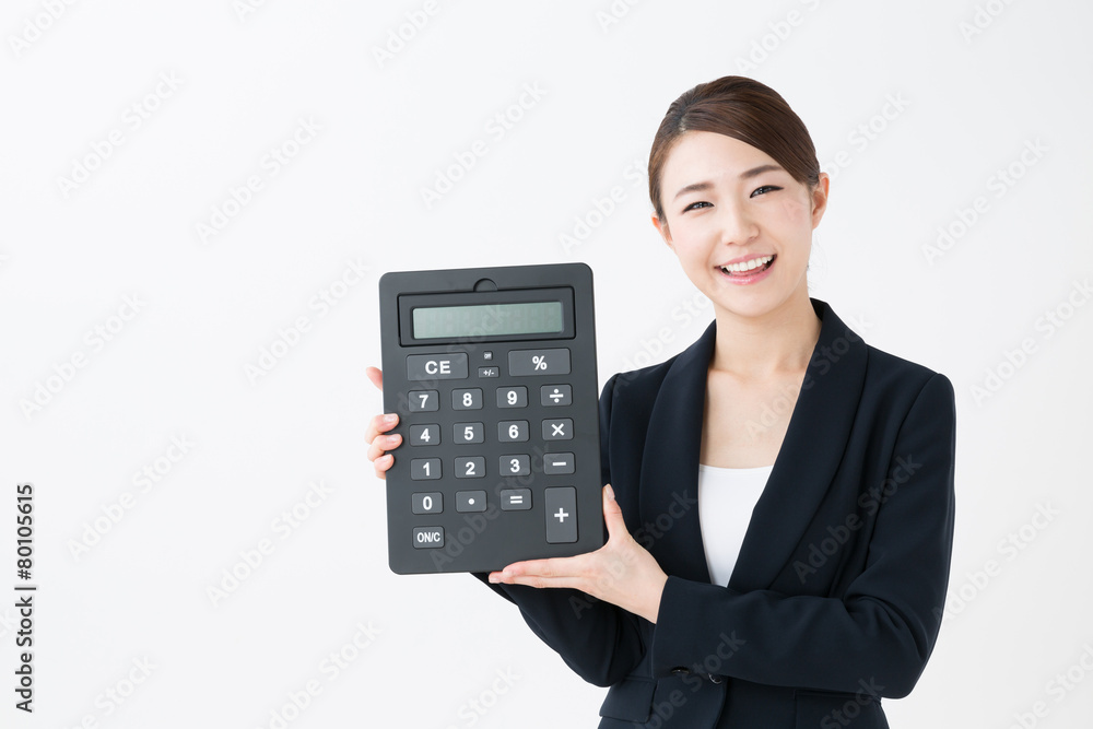 asian businesswoman on white background asian businesswoman on white background