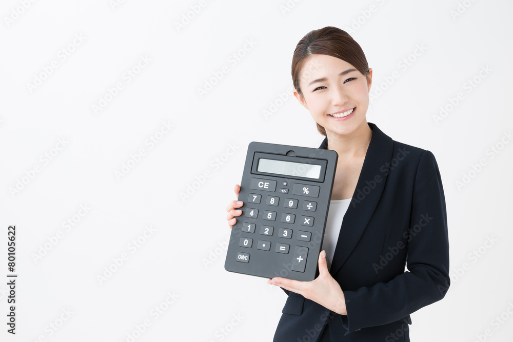 asian businesswoman on white background asian businesswoman on white background