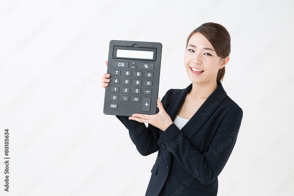 asian businesswoman on white background asian businesswoman on white background