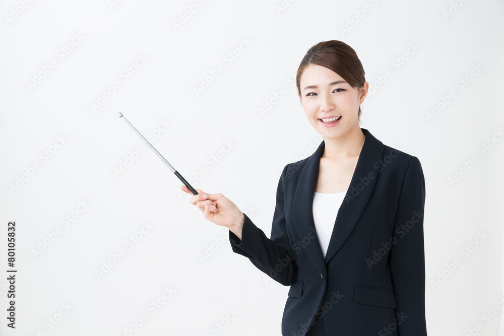 asian businesswoman on white background asian businesswoman on white background