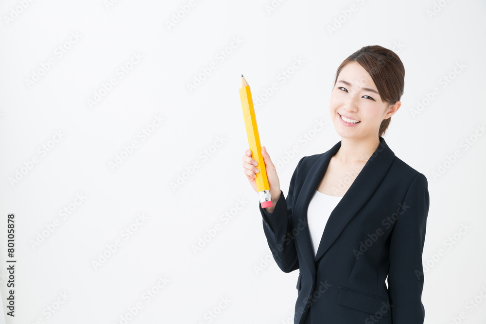 asian businesswoman on white background asian businesswoman on white background