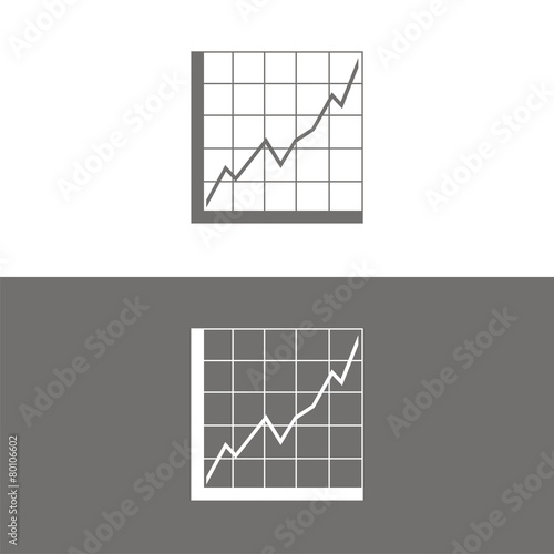 Icono gráfica analítica BN