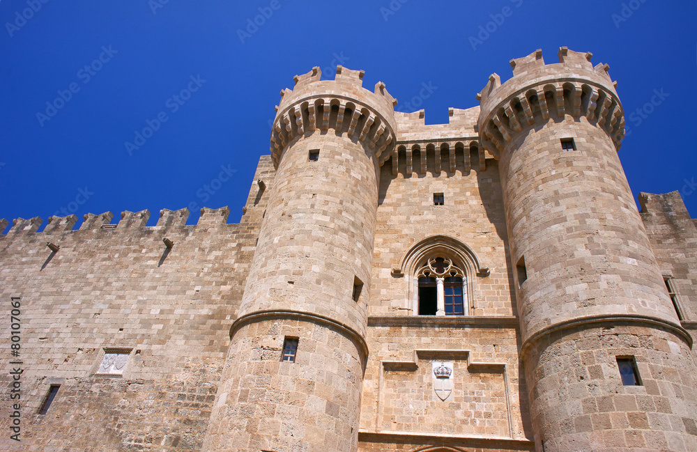 Towers and battlements of the Order of the Knights Castle