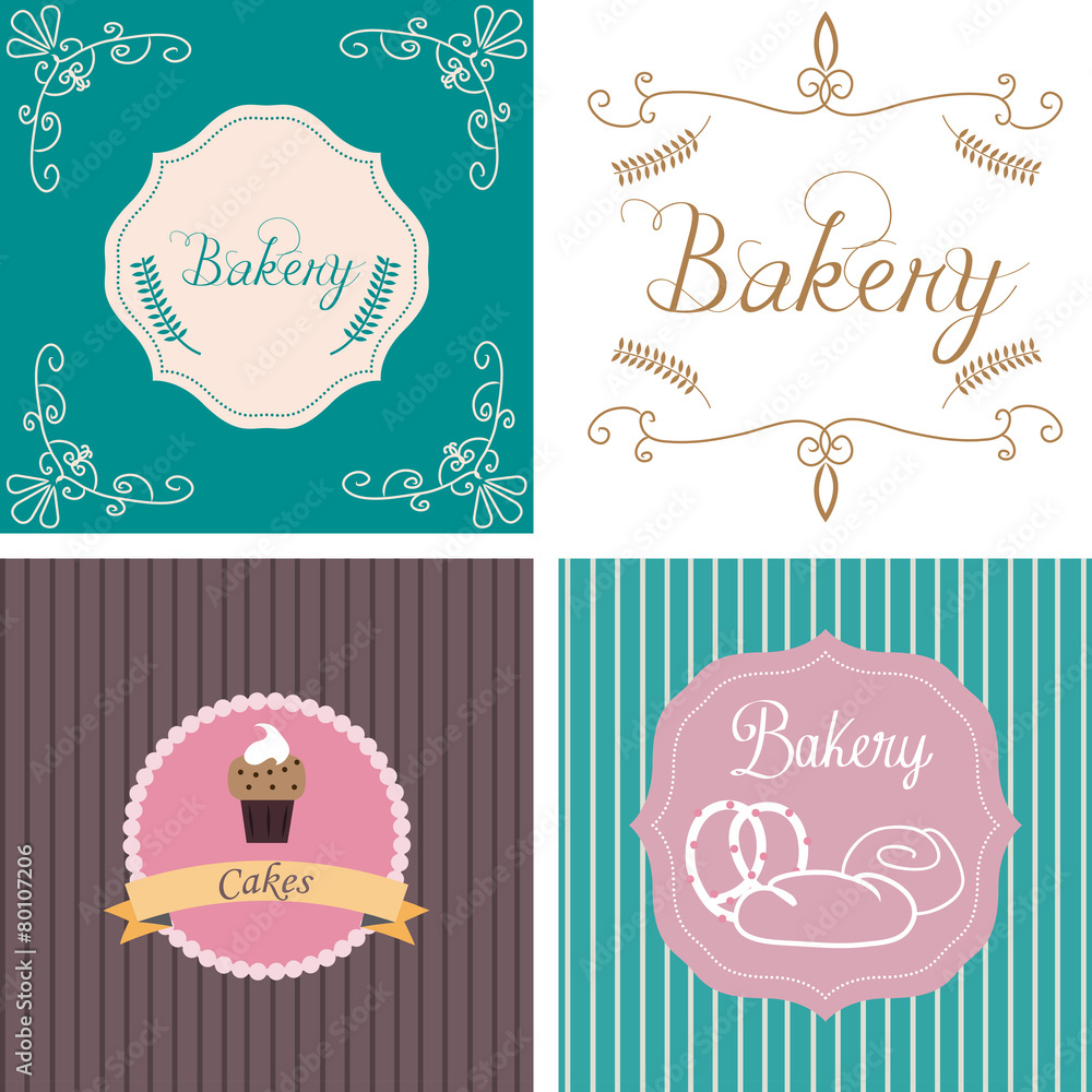 Naklejka premium bakery