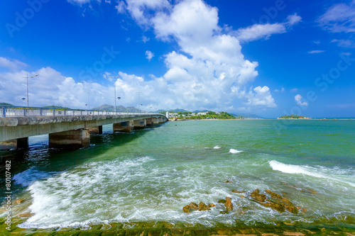 Wallpaper Mural Bridge on the sea Torontodigital.ca