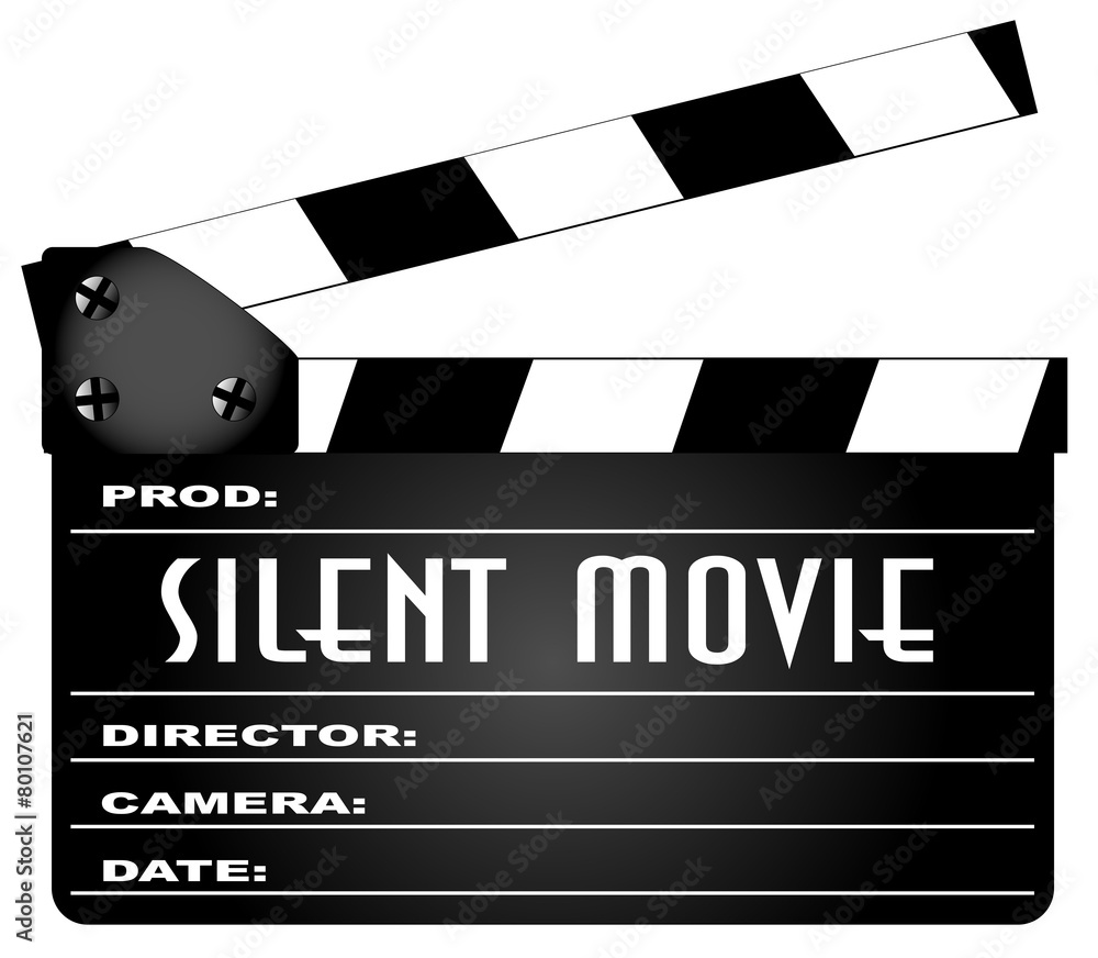 Obraz premium Silent Movie Clapperboard
