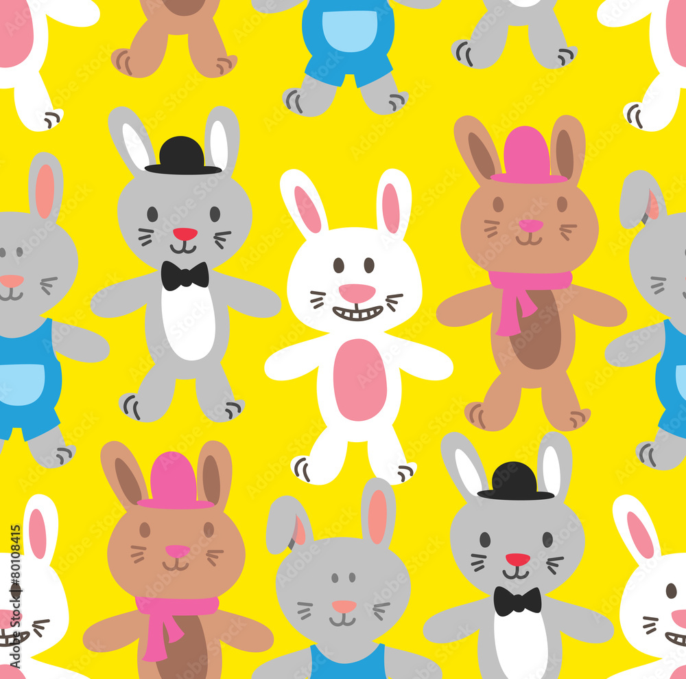 rabbit seamless background rabbit seamless background